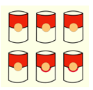 Art icon. Andy Warhol simplified Soup Cans. 
Progress with Learn English Through Art